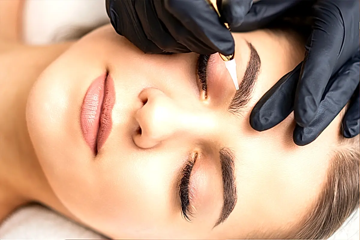 Kaş microblading uygulaması - doğal kaş tasarımı